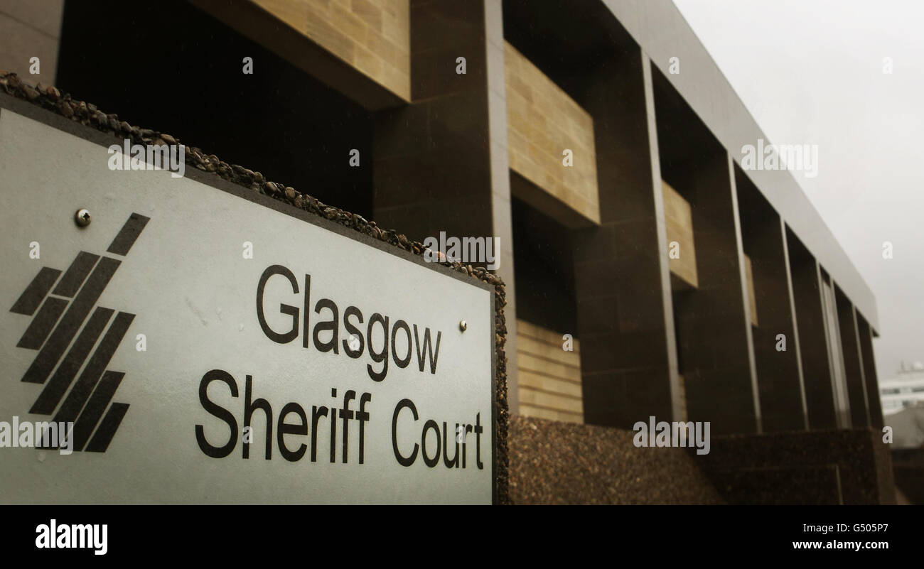 Glasgow Sheriff Court. Gesamtansicht des Glasgow Sheriff Court Stockfoto