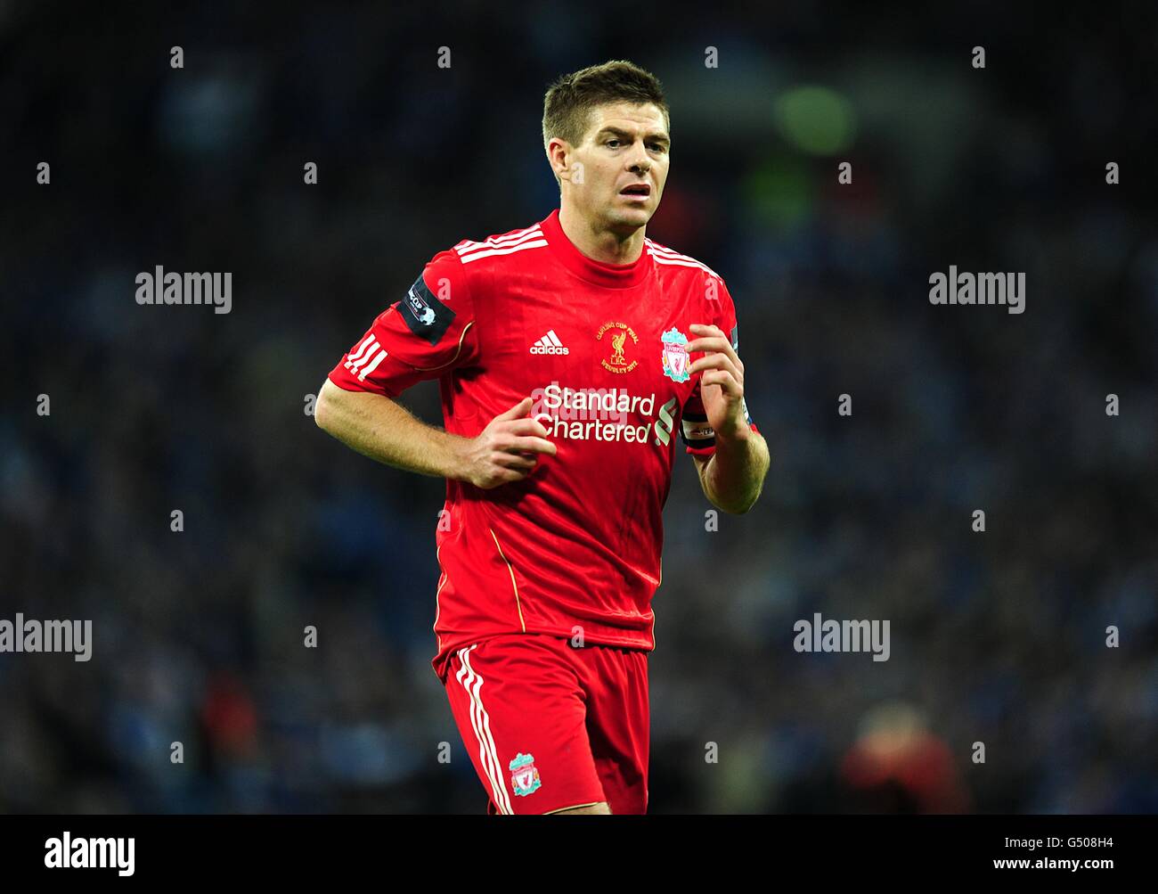 Fußball - Carling Cup - Finale - Cardiff City / Liverpool - Wembley Stadium. Steven Gerrard, Liverpool Stockfoto