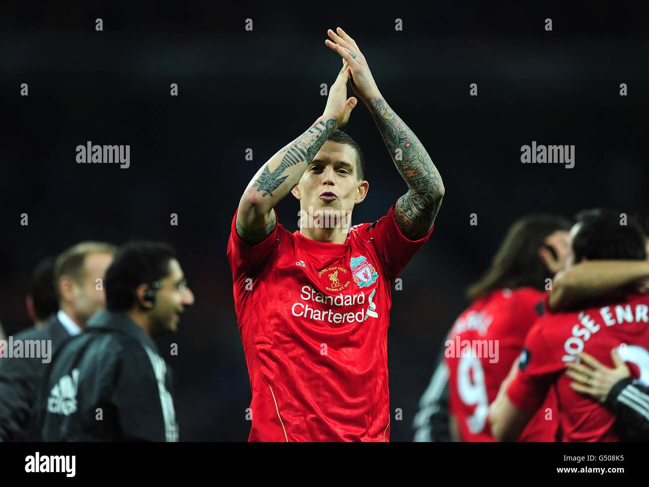 Fußball - Carling Cup - Finale - Cardiff City / Liverpool - Wembley Stadium. Daniel Agger, Liverpool Stockfoto