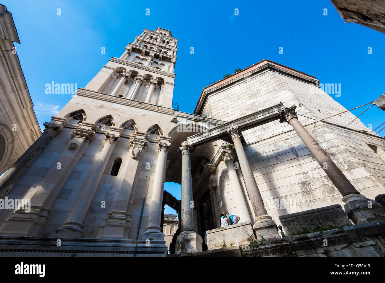 UNESCO Weltkulturerbe Website, Kroatien, Dalmatien, Dom des Heiligen Domnius aufgeteilt Stockfoto