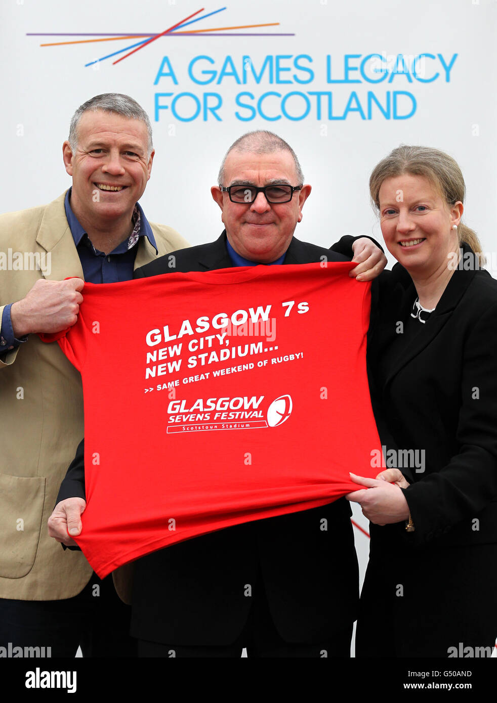 Rugby-Union - Glasgow 7 Freiwilligen Photocall - Kelvingrove Museum Stockfoto