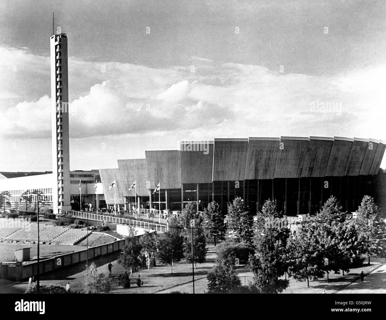 Leichtathletik - Olympiade in Helsinki 1952 Stockfoto
