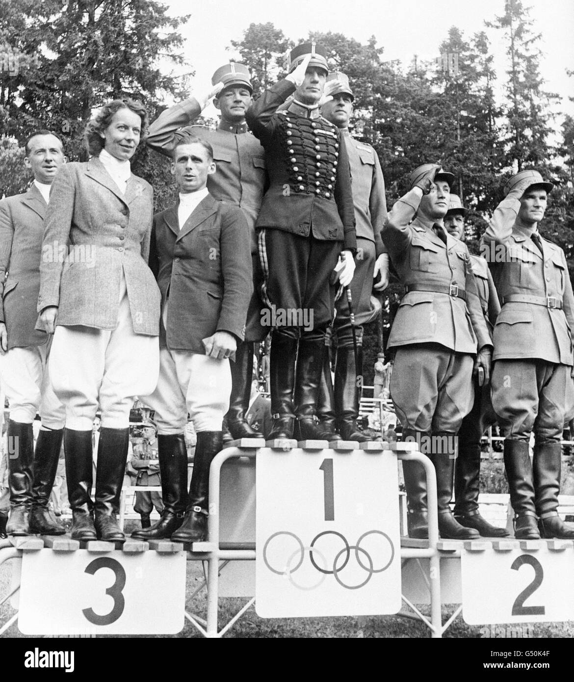 Reitsport Olympiade in Helsinki 1952 MixedMannschaft Dressur
