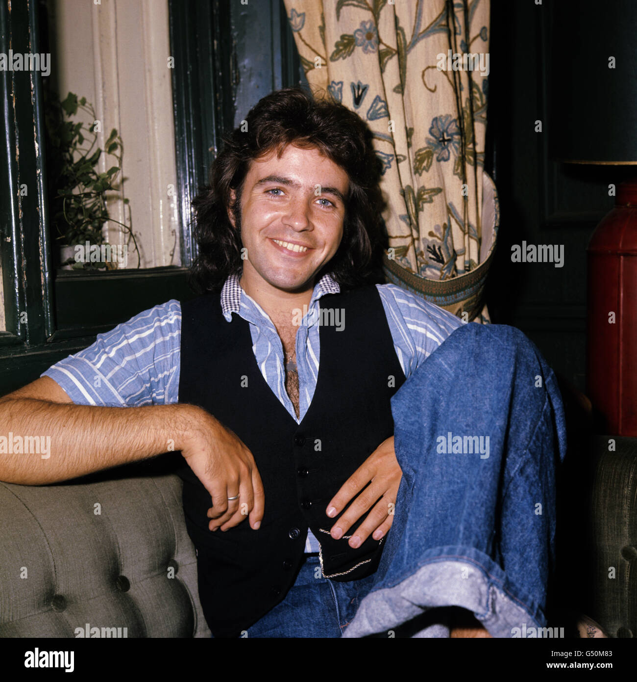 Musik - David Essex - 1975. Popsänger David Essex. Stockfoto