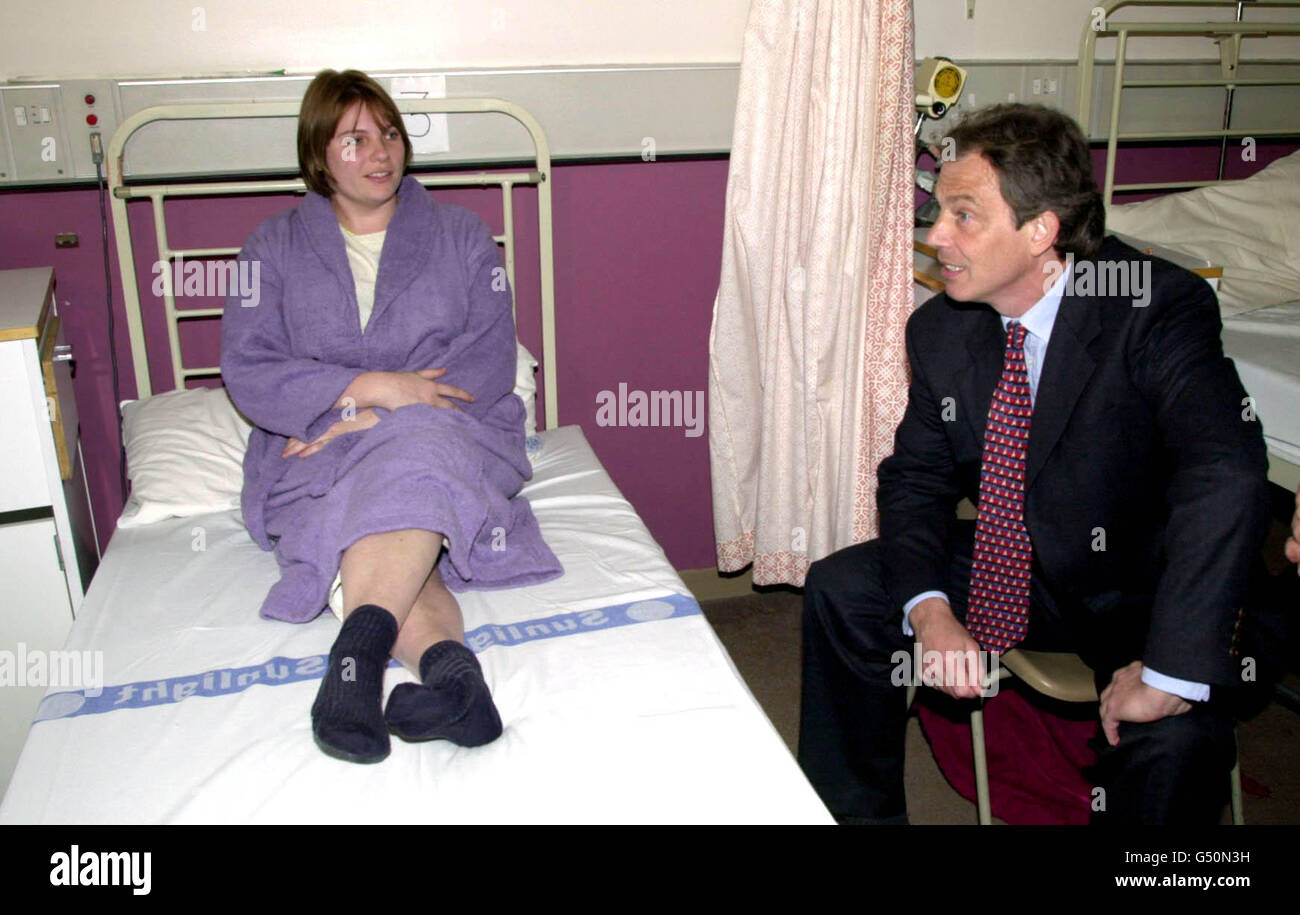 Tony Blair Slough Krankenhaus Stockfoto