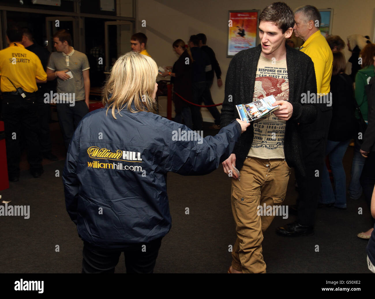 Dart - McCoys Premier League Darts 2012 - Westpoint Arena Stockfoto