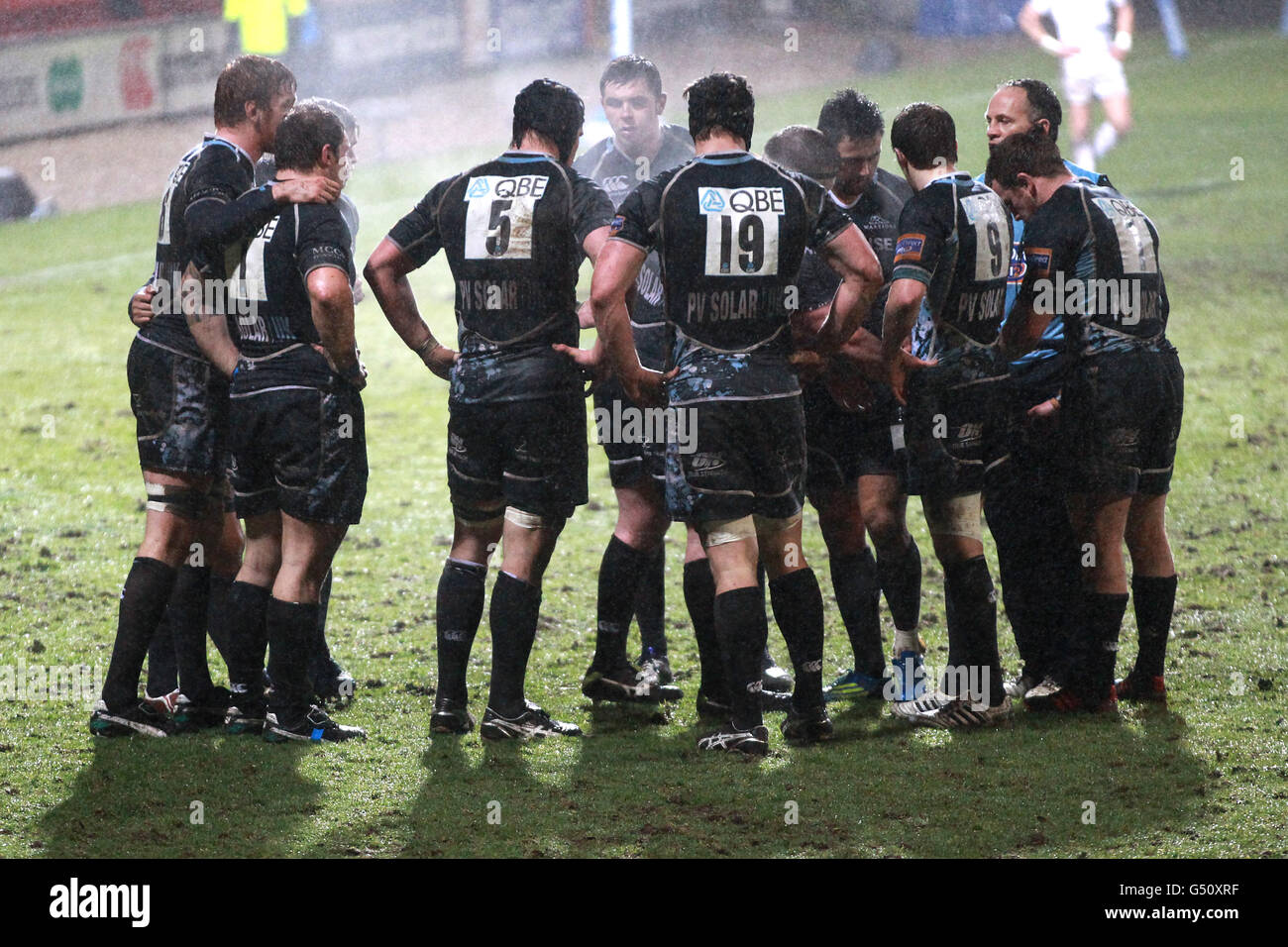 Rugby-Union - RaboDirect PRO12 - Glasgow Warriors V Leinster - Firhill Stadium Stockfoto