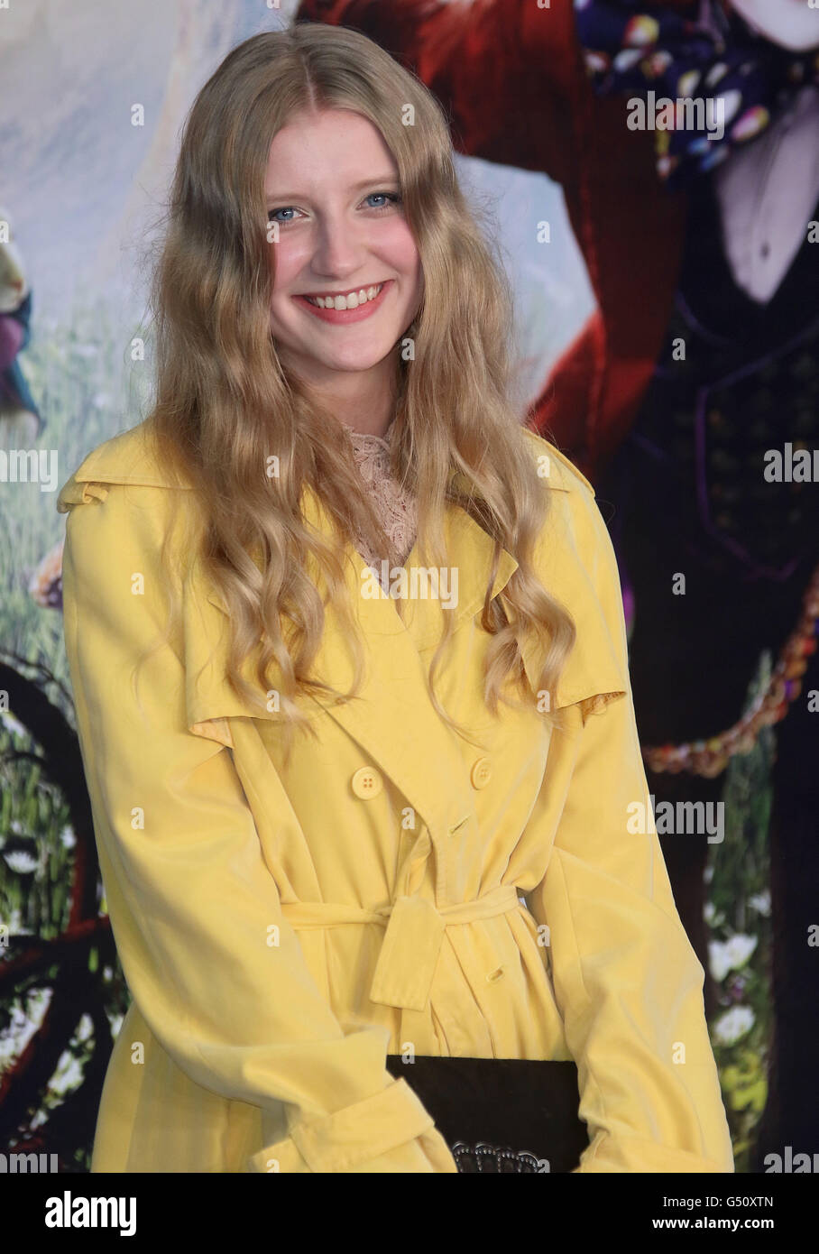 10. Mai 2016 - Poppy Lee Mönch Teilnahme an "Alice Through The Looking Glass" Europäische Filmpremiere im Odeon Leicester Square in Stockfoto