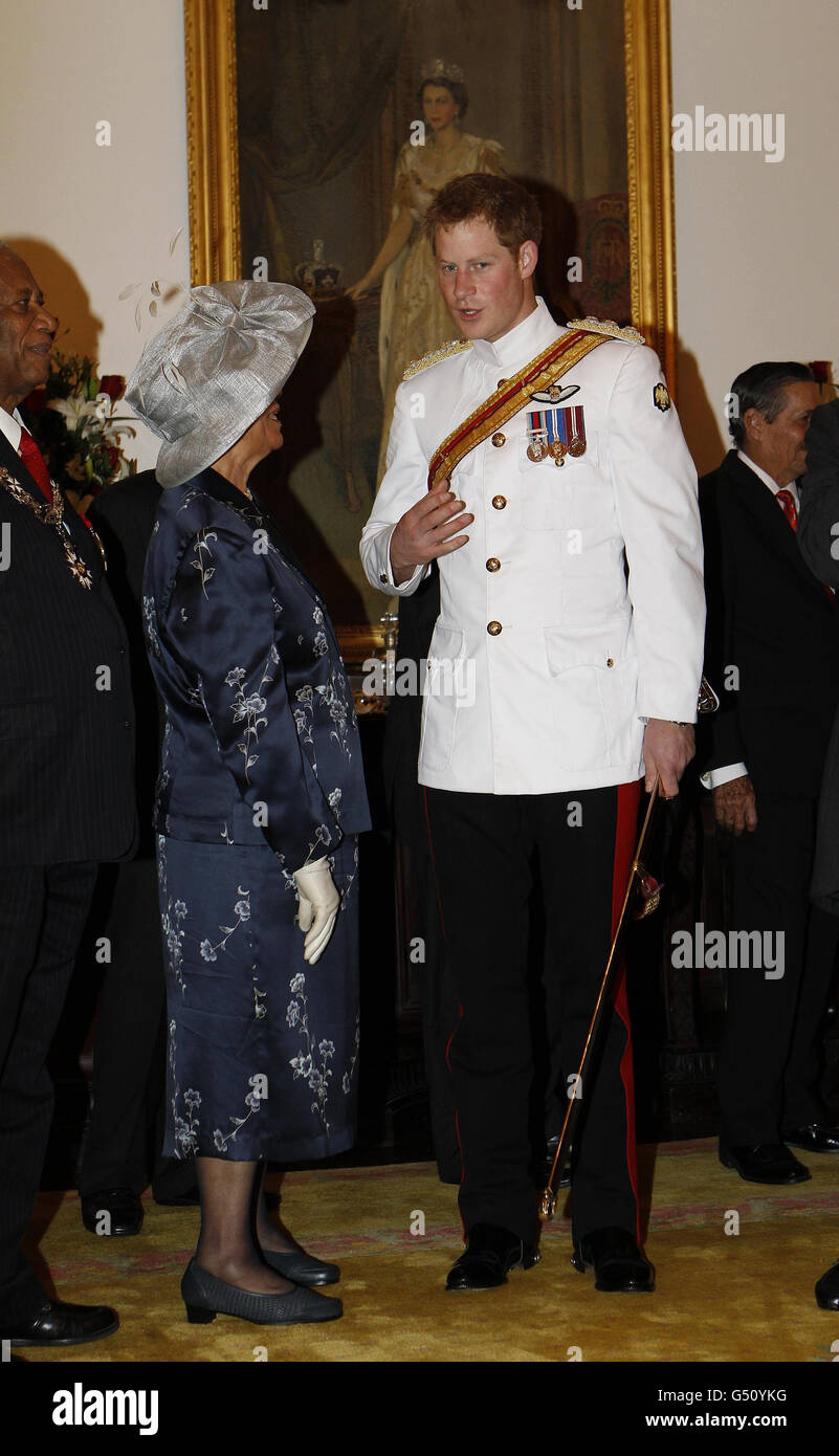 Prinz Harry zu besuchen, auf den Bahamas - Tag eins Stockfoto