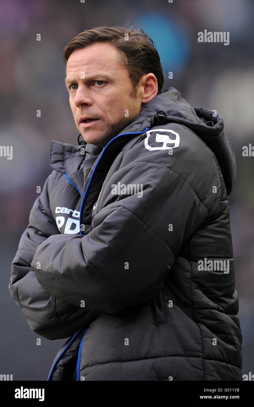 Fußball - npower Football League One - Milton Keynes Dons / Oldham Athletic - Stadion:mk. Paul Dickov, Oldham Athletic Manager Stockfoto