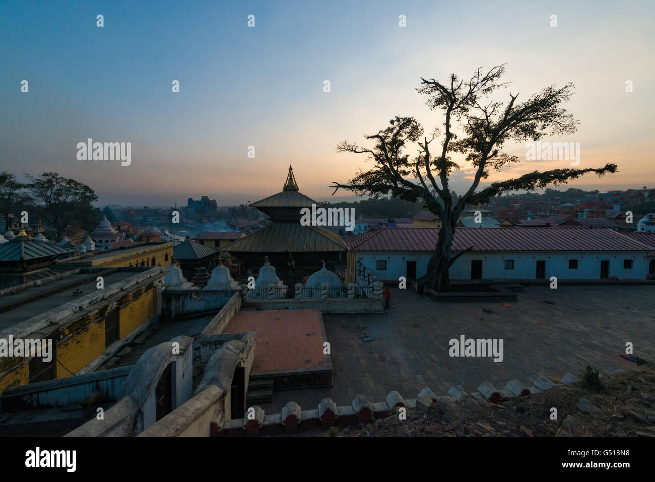 Nepal, Zentralregion, Kathmandu, wichtigste hinduistische Heiligtum von Kathmandu, Pashupatinath Tempel Stockfoto