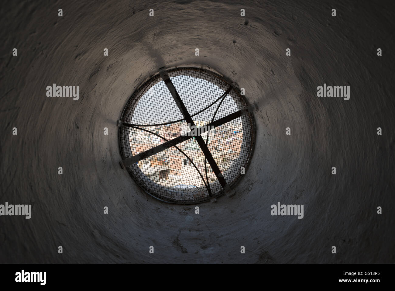 Nepal, Zentralregion, Kathmandu, Suche den Aufstieg Dharahara Tower, auch Bhimsen Turm von Kathmandu Stockfoto