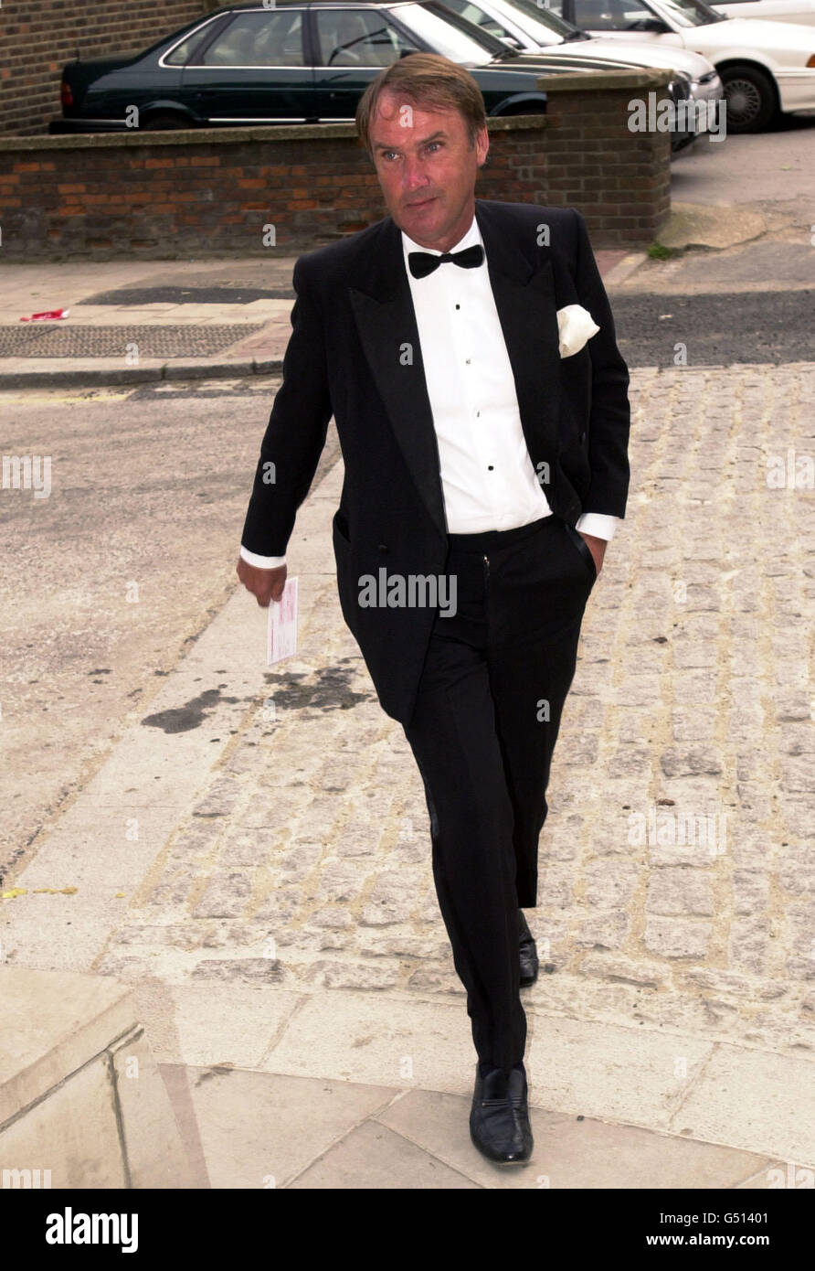 RT Hon Andrew MacKay MP, Schattenminister für Nordirland, bei der Ankunft am Conservative Team 1000 Ball in London, der gehalten wird, um Geld für marginale Tory Sitze zu sammeln. Stockfoto