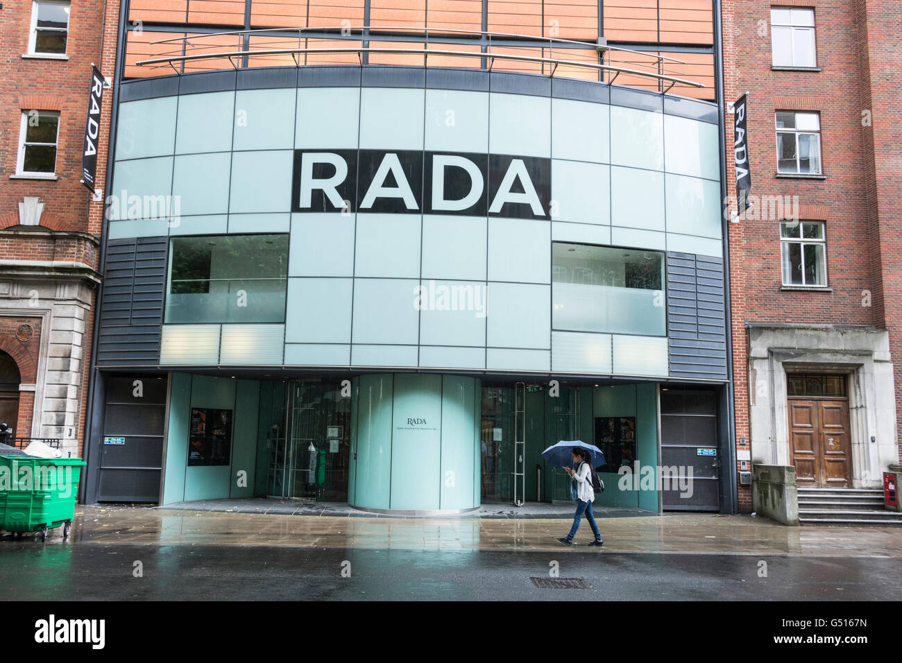 Die Royal Academy of Dramatic Art (RADA) auf Malet Street, London, UK Stockfoto