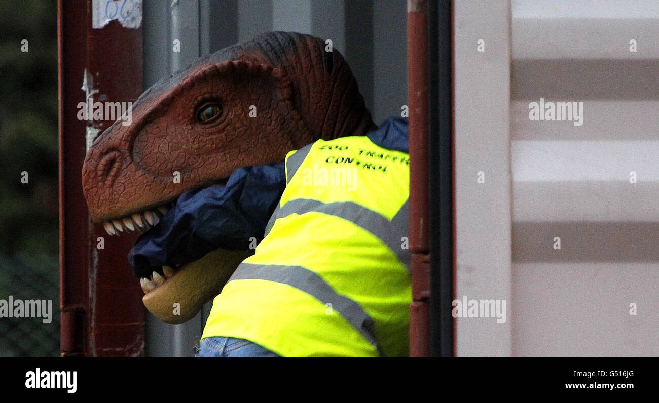 Chester Zoo Dinosaurier-Ausstellung Stockfoto