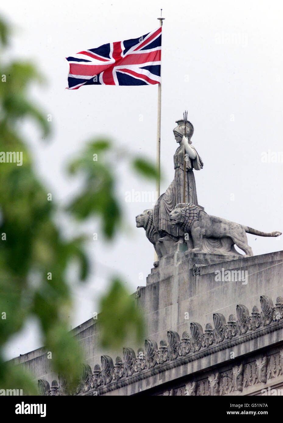 Union Jack-Parlament Stockfoto