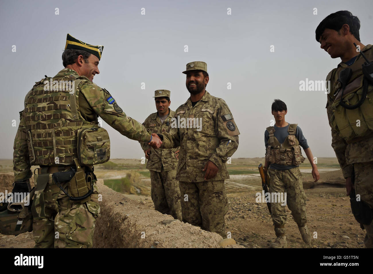 Truppen in Afghanistan Stockfoto