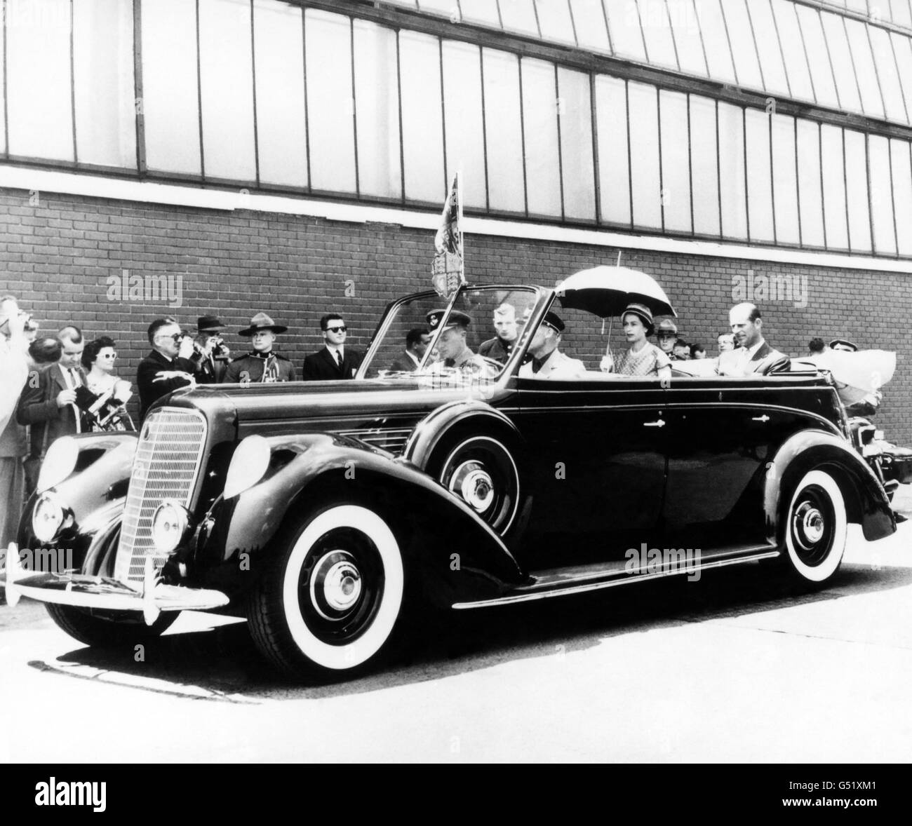 Royalty - Königin Elizabeth II. Besuch in Nordamerika - Ontario Stockfoto