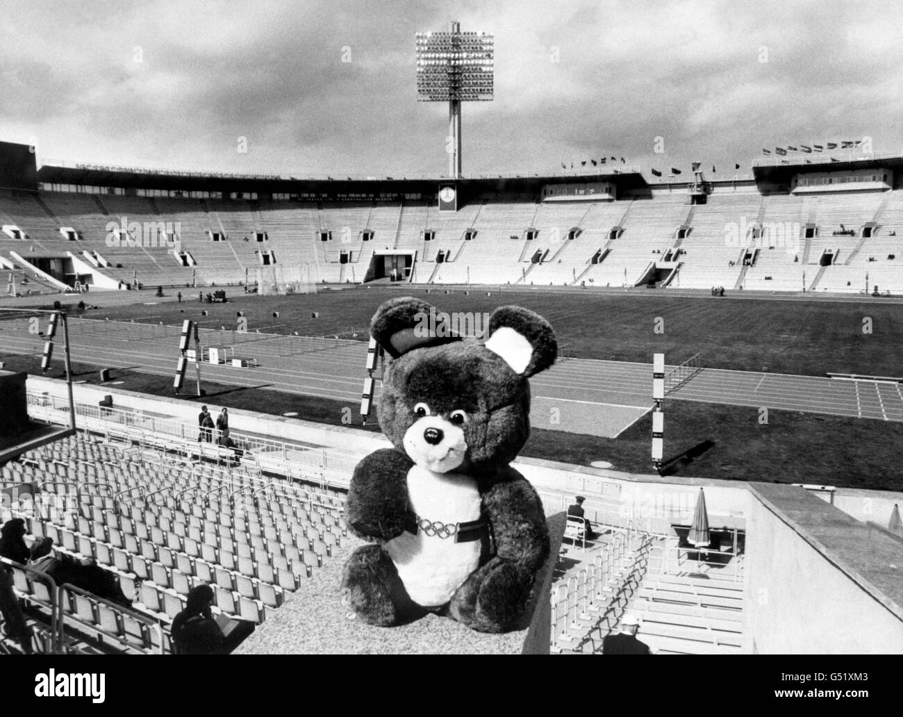 Moskau Olympiade 1980 - Lenin Zentralstadion Stockfoto