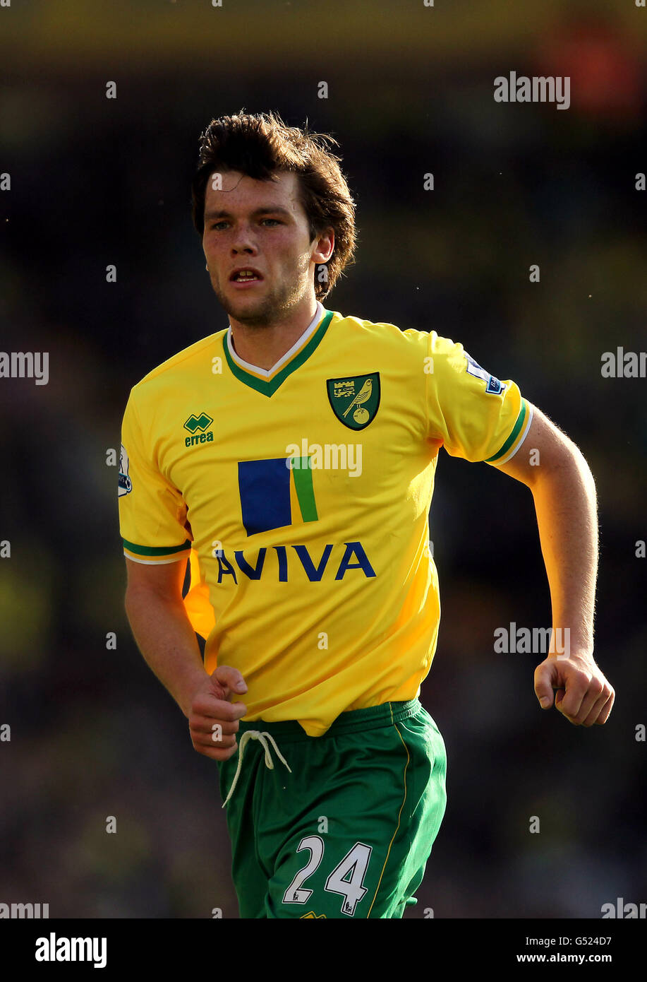 Fußball - Barclays Premier League - Norwich City / Wolverhampton Wanderers - Carrow Road. Jonny Howson von Norwich City Stockfoto