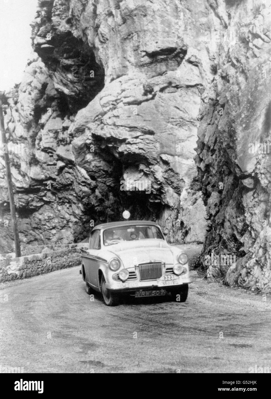 Rallye Monte Carlo - Monaco. Gregor Grant/B. McCaldin, Sunbeam Rapier Stockfoto