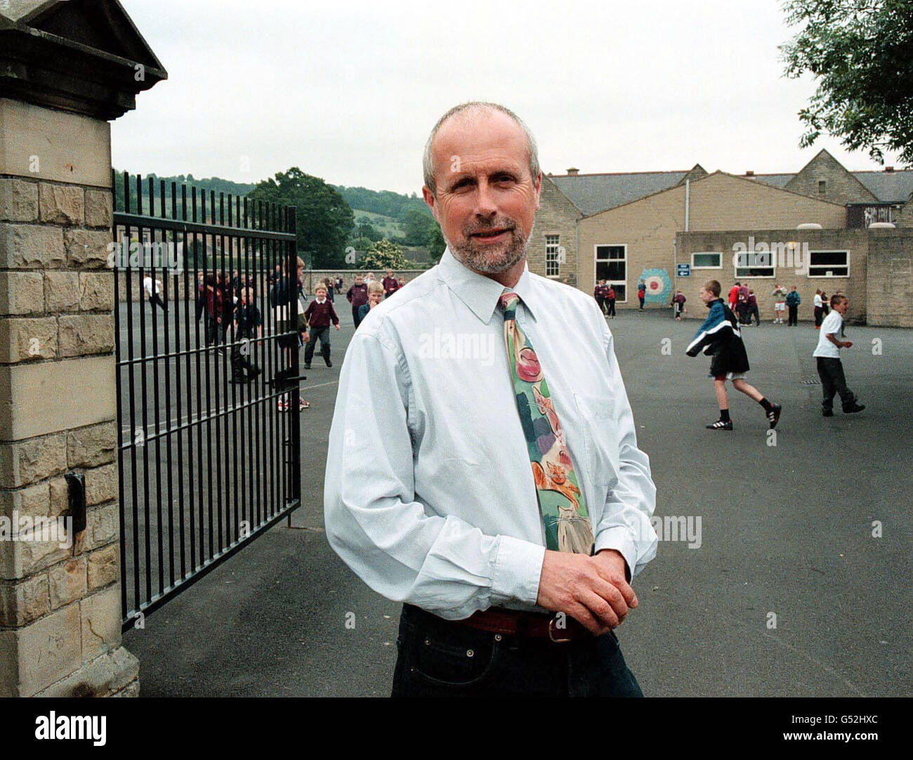 Tim Gunn, 51, Schulleiter an der Wolsingham Primary School, in der Grafschaft Durham, der sagte, dass er seinen Job verließ, um ein LKW-Fahrer zu werden, inmitten des zunehmenden Drucks und der Bürokratie im Unterricht. S Stockfoto