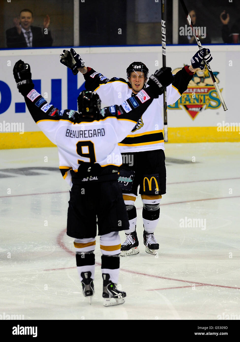 Eishockey - Elite Ice Hockey League - 2012 Play Offs - Semi Final - Nottingham Panthers V Hull Stingrays - Capital FM Arena Stockfoto