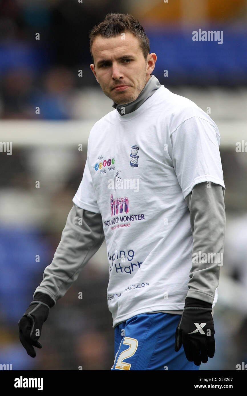 Fußball - npower Football League Championship - Birmingham City / Crystal Palace - St. Andrew's. Jordon Mutch, Birmingham City Stockfoto