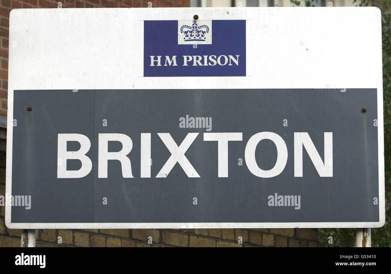 Brixton Gefängnis Streik Stockfoto