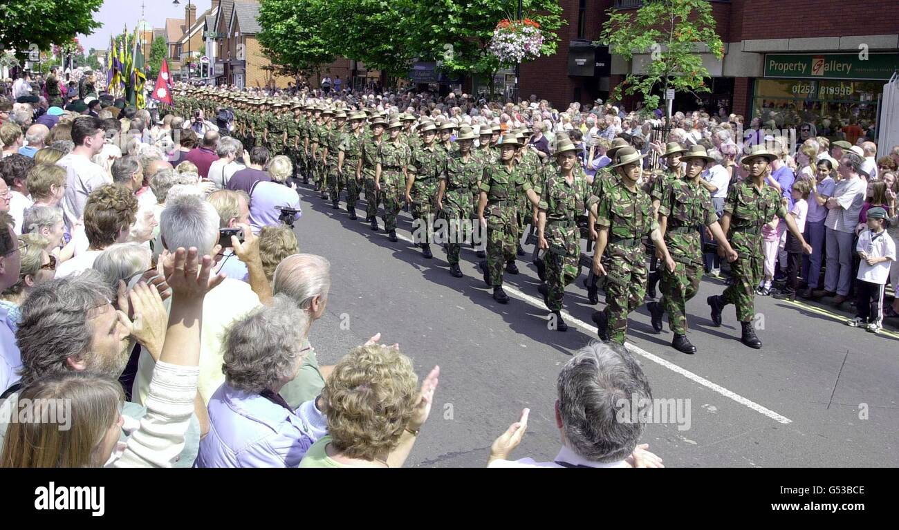 Gurkha-Parade Stockfoto