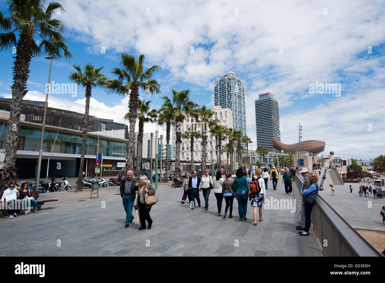 La Barceloneta, Barcelona, Spanien, Europa Stockfoto