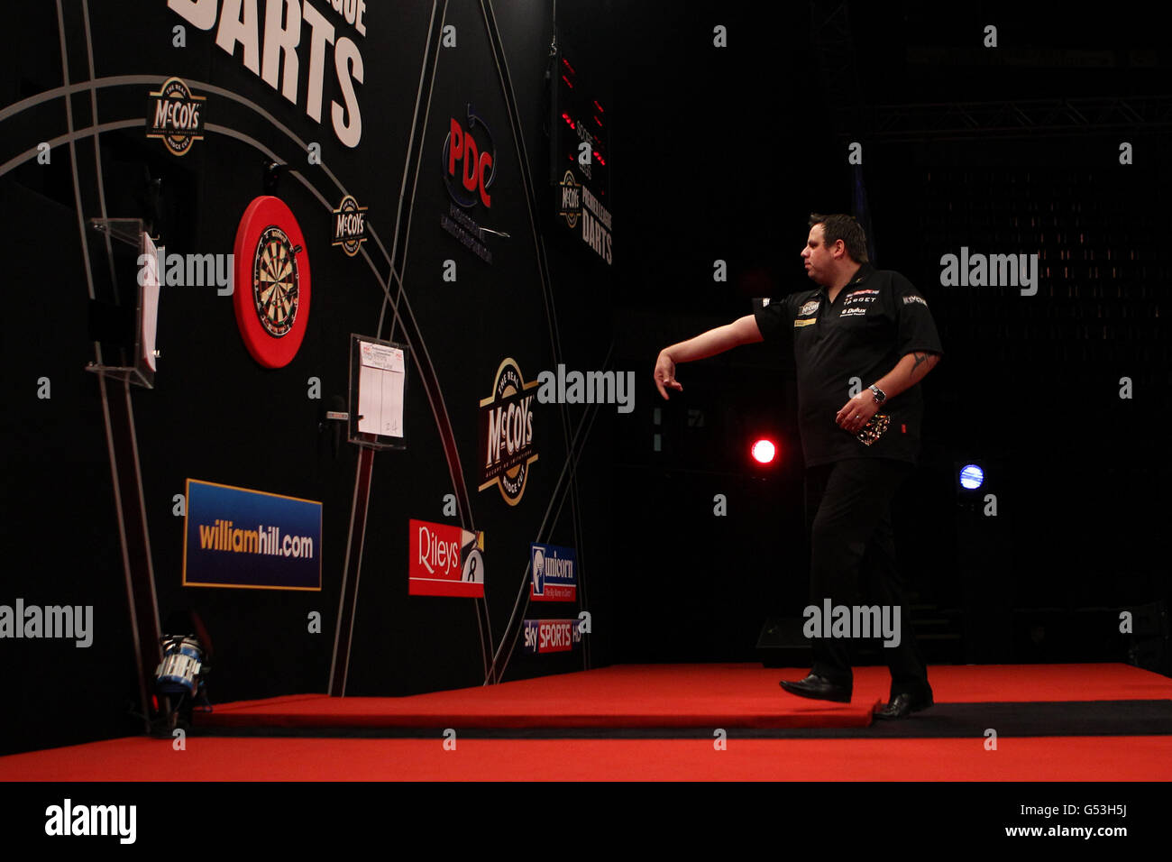 Dart - McCoys Premier League Darts - Capital FM Arena Stockfoto
