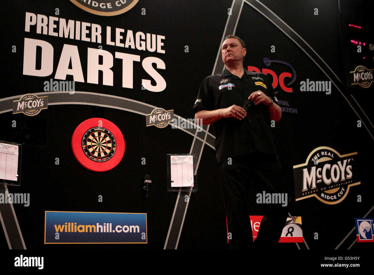 Dart - McCoys Premier League Darts - Capital FM Arena Stockfoto
