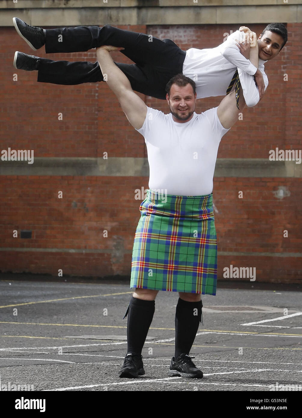 Glasgow 2014 Commonwealth Games Tartan Stockfoto