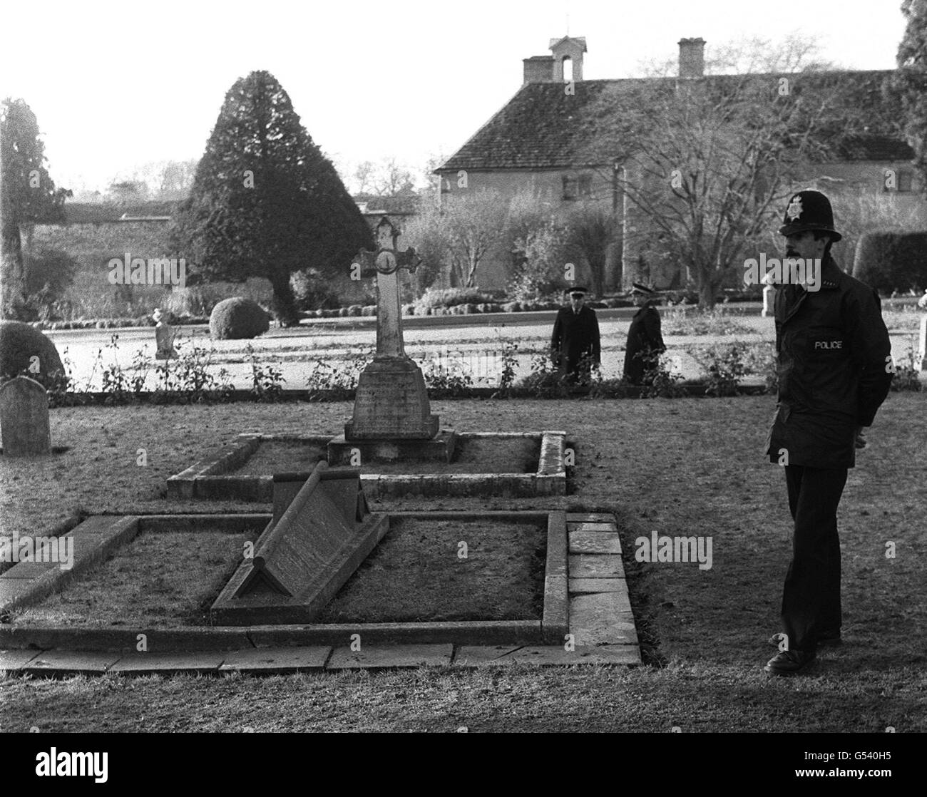 Entweihte schwere Anti-Jagd Stockfoto