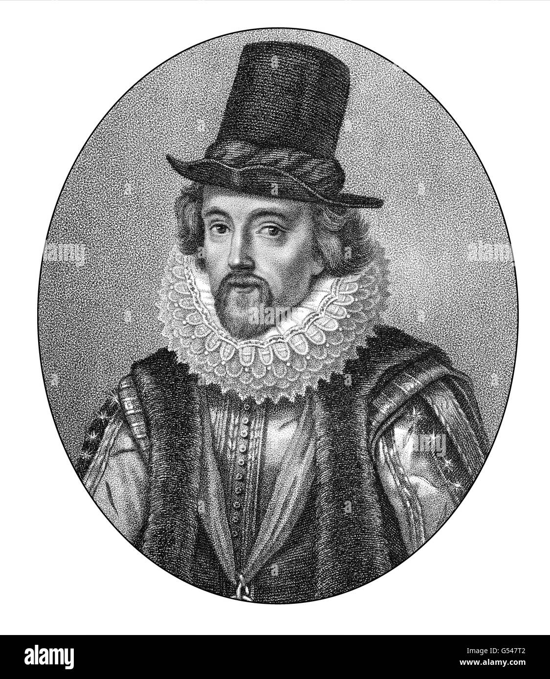 Francis Bacon oder Baron Baco von Verulam, 1561-1626, ein englischer Philosoph, Staatsmann und Wissenschaftler Stockfoto