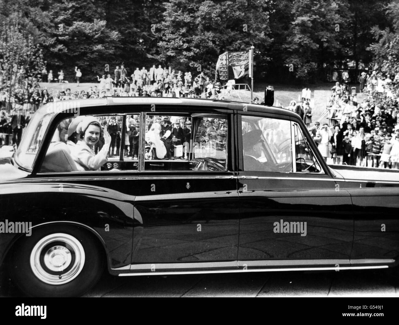 Royalty - Königin Elizabeth II - Norfolk County Council, Norwich Stockfoto