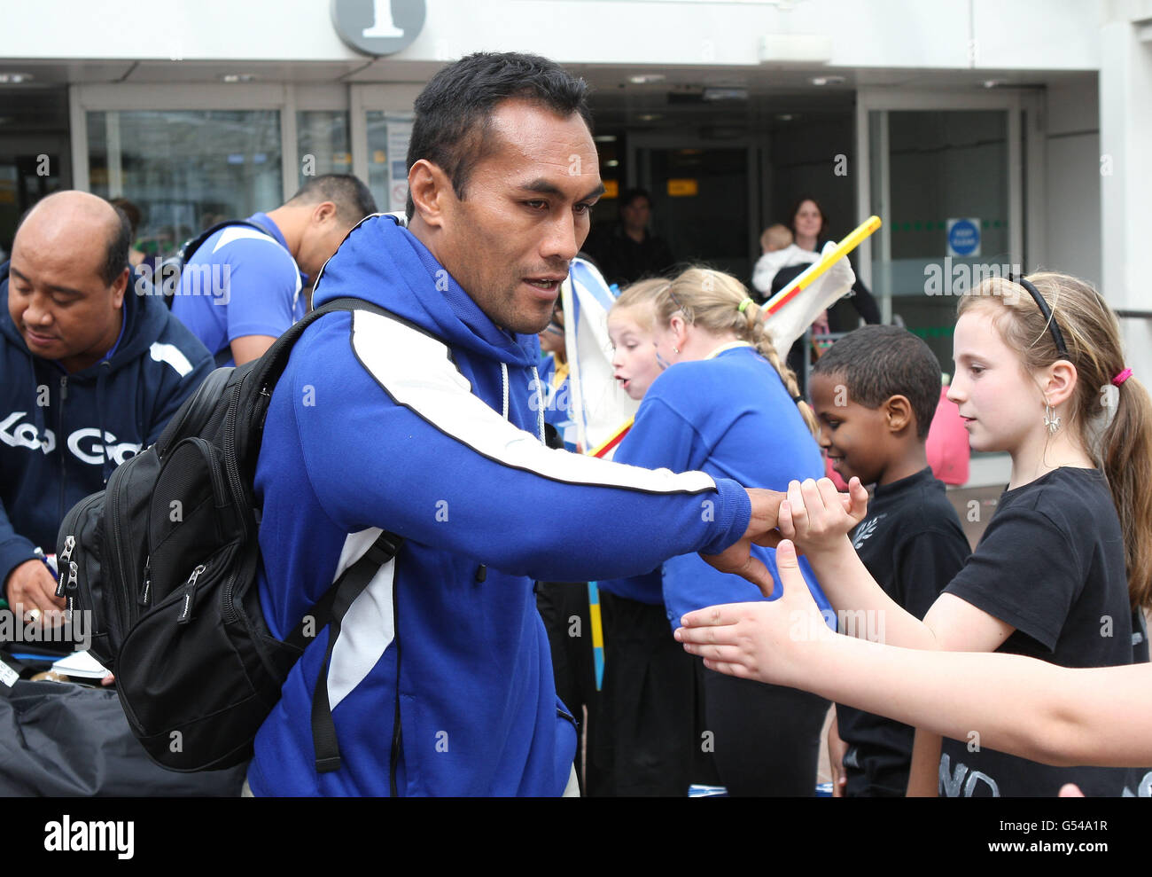 Rugby-Union - Glasgow Sevens - internationale Teams ankommen - Glasgow Flughafen Stockfoto