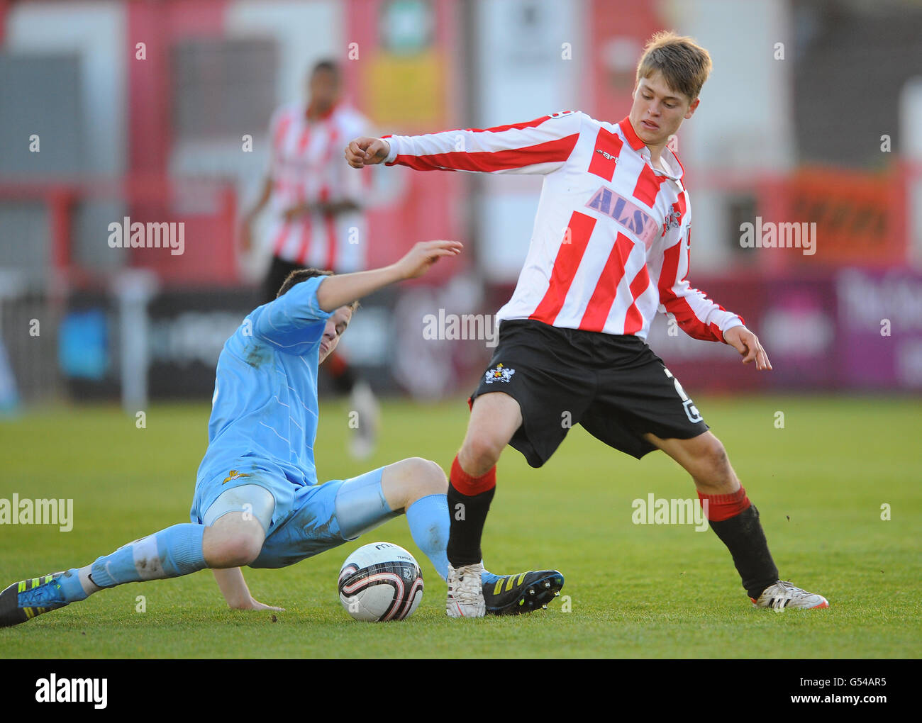 Fußball - Fußball-Liga Youth Alliance Cup - Finale - Exeter City V Doncaster Rovers - St James Park Stockfoto