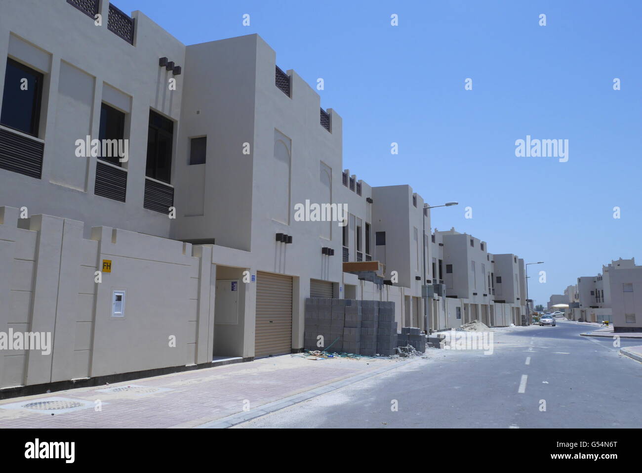Neues Wohnprojekt, Al Jasra, Königreich von Bahrain Stockfoto