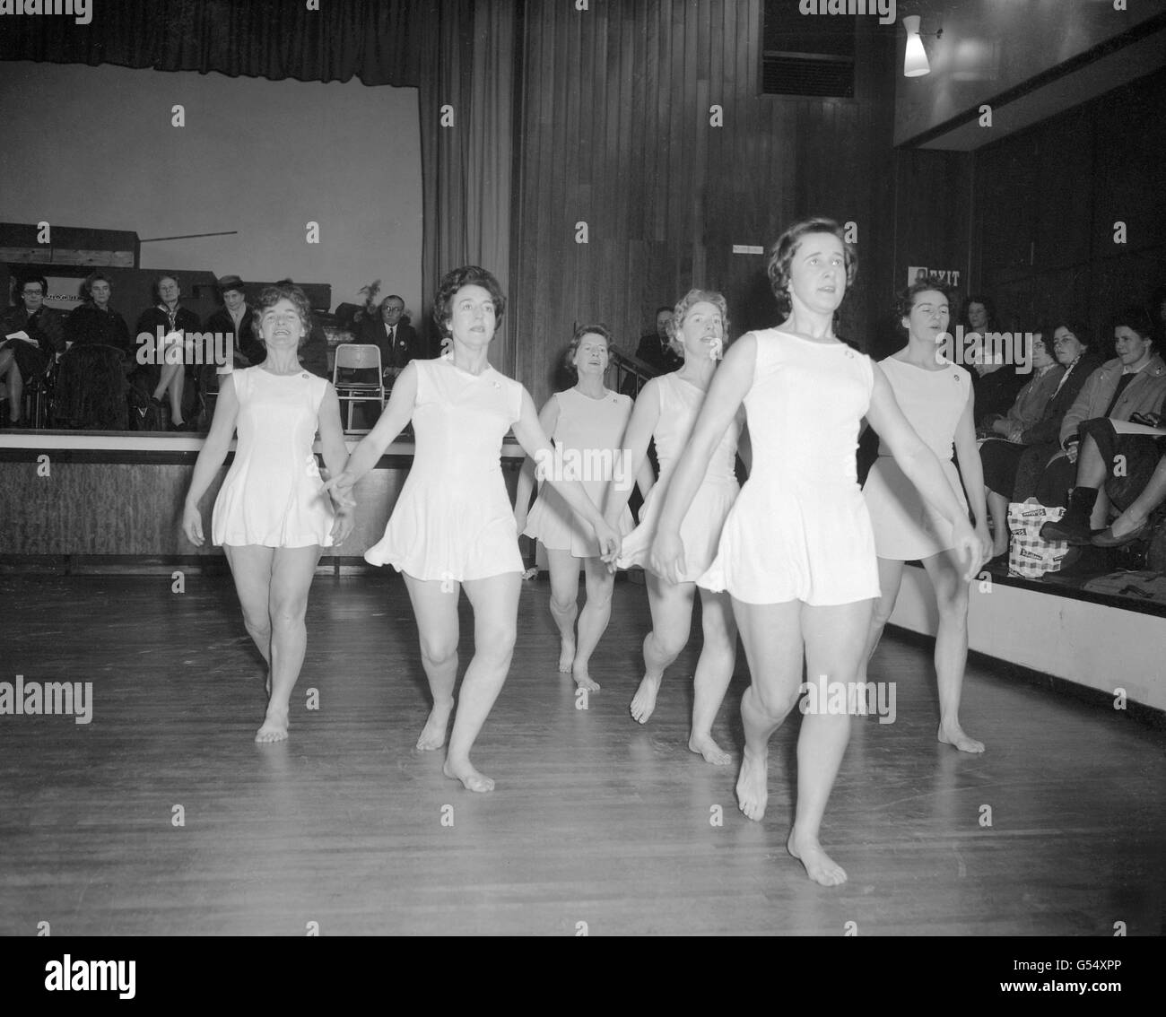 Sportunterricht - schwedischen Bohrer Stockfoto