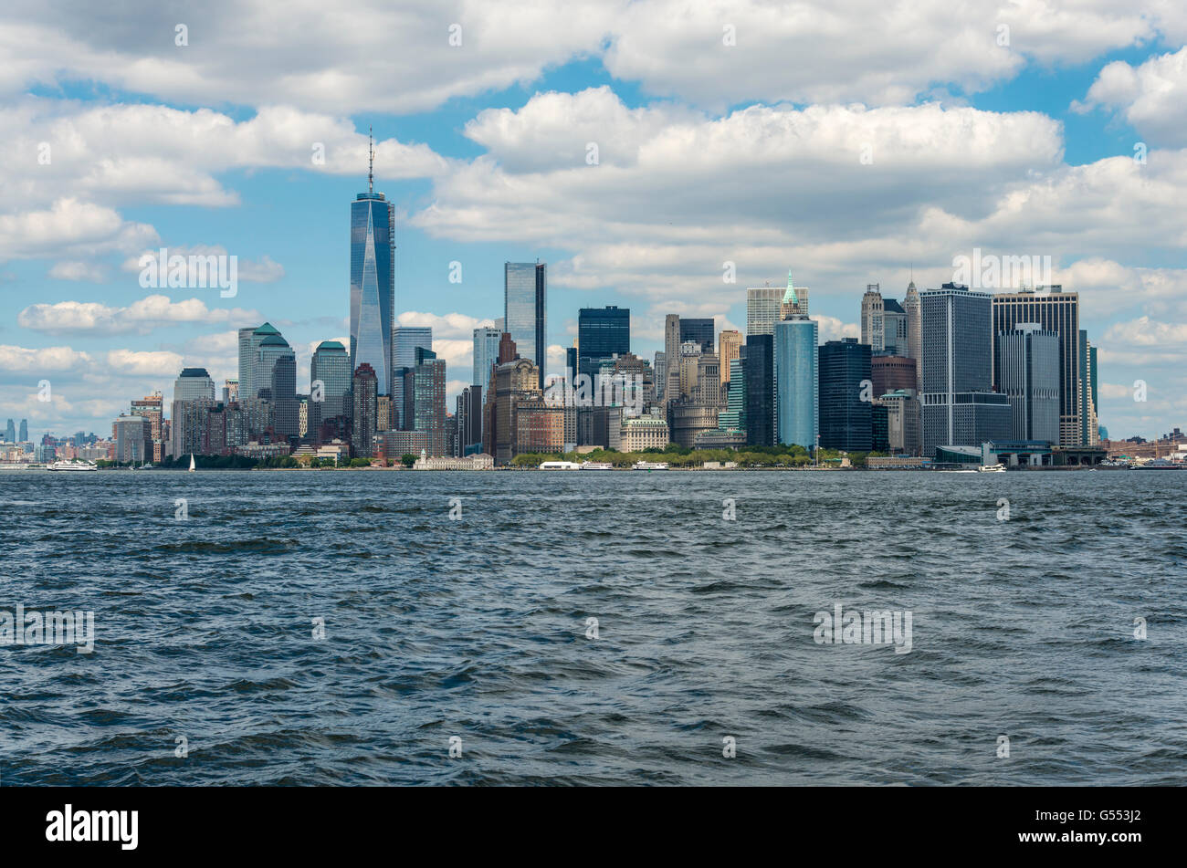 Skyline von Manhattan New York Stockfoto