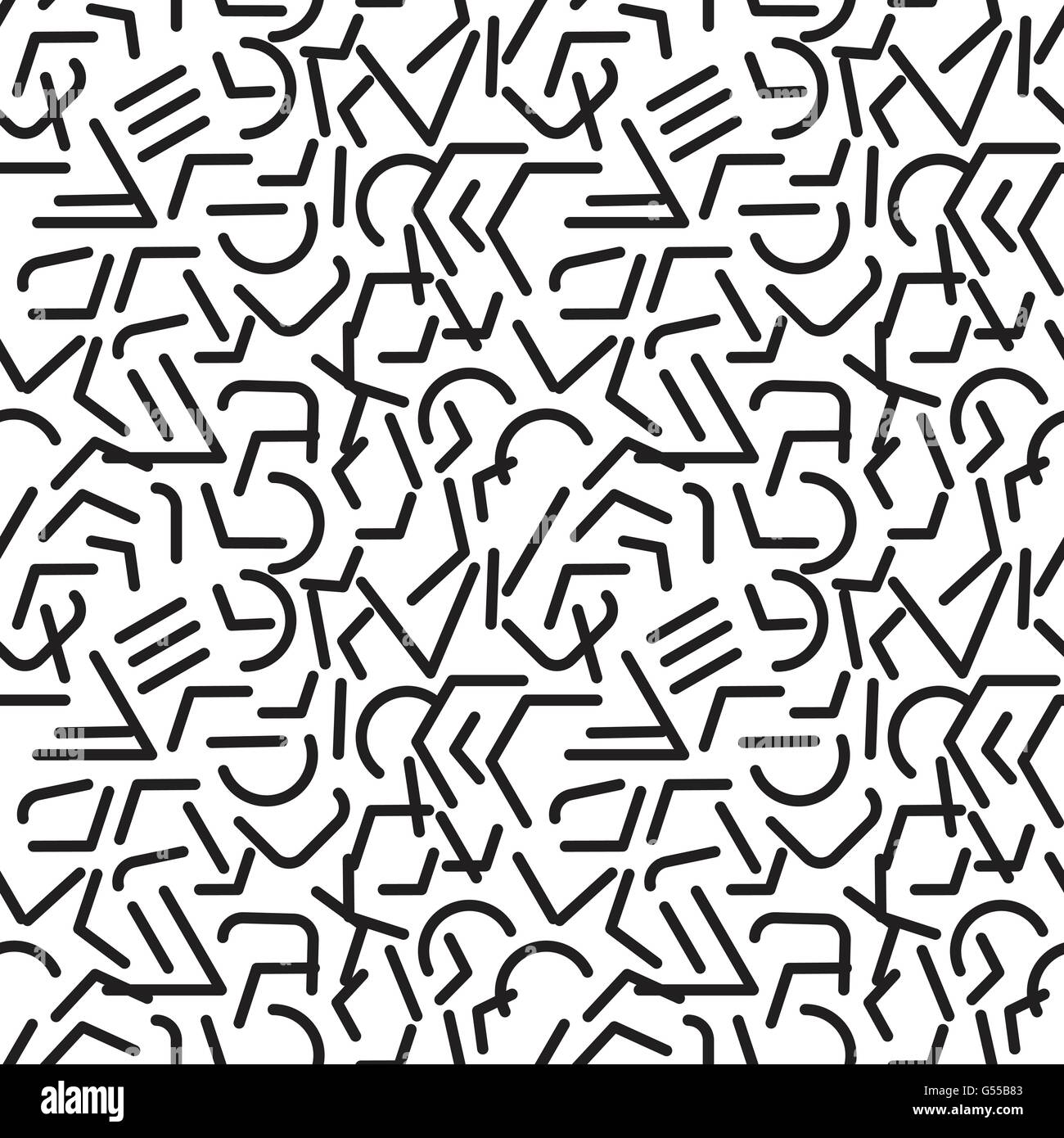 Nahtlose Muster. Vektor-Illustration. Kreative Deko-Elemente und Design-Vorlagen. Stock Vektor