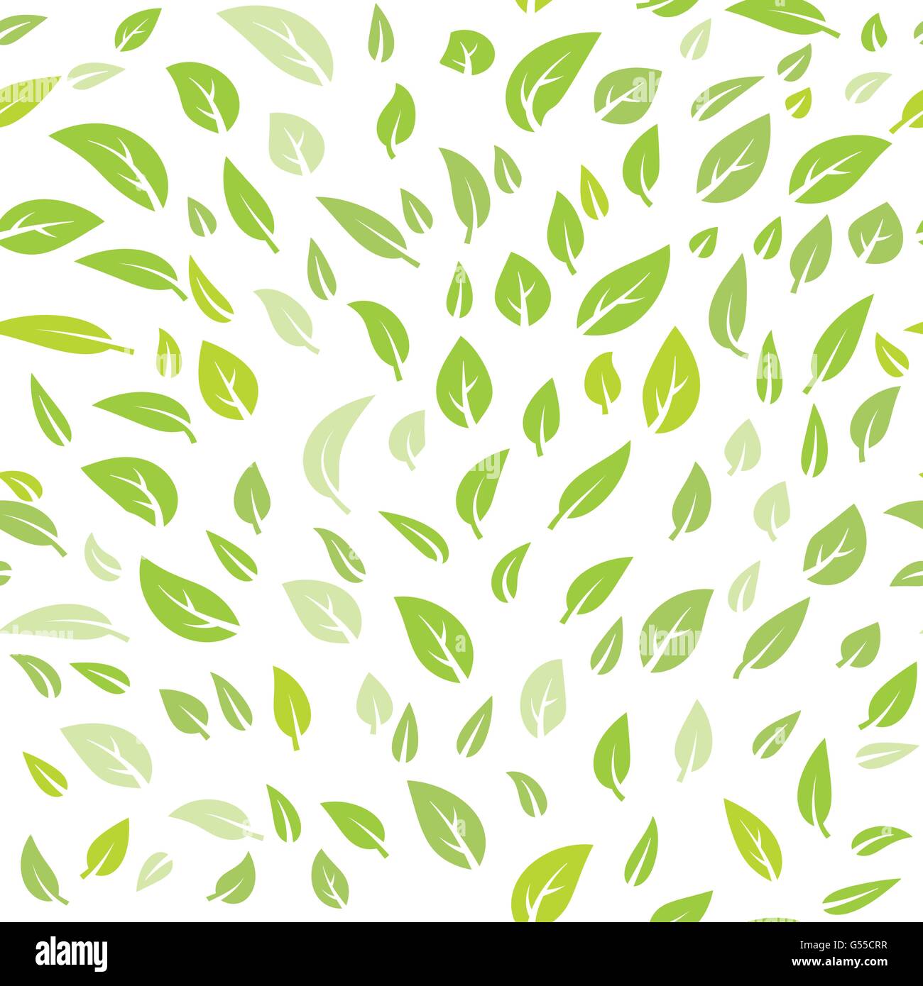 grüne Blätter Sommer Musterdesign Vektor-Design-Hintergrund Stock Vektor