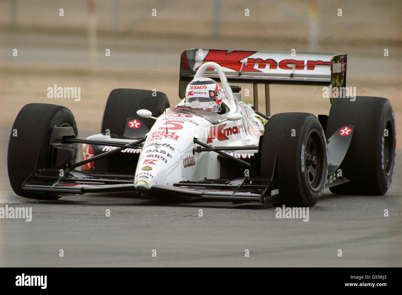 Motor Racing - PPG Indy Car World Series - Nigel Mansell testen - Firebird International Raceway Stockfoto