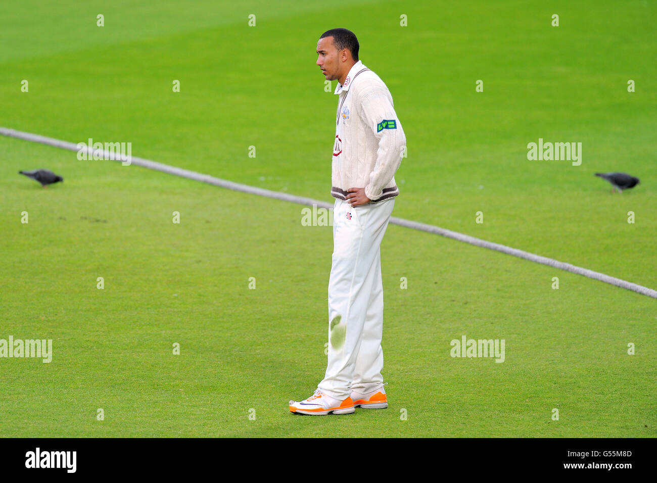 Cricket - LV= County Championship - Division One - Surrey V Somerset - Tag drei - The Kia Oval. George Edwards, Surrey Stockfoto