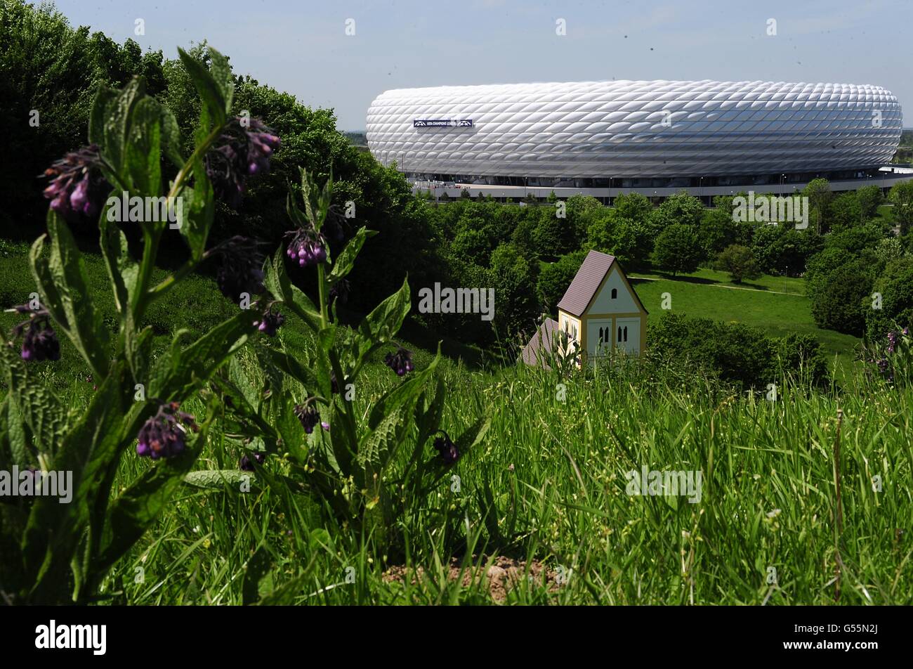 Fußball - UEFA Champions League - Finale - Bayern München / Chelsea - Allianz Arena. Gesamtansicht der Allianz Arena Stockfoto