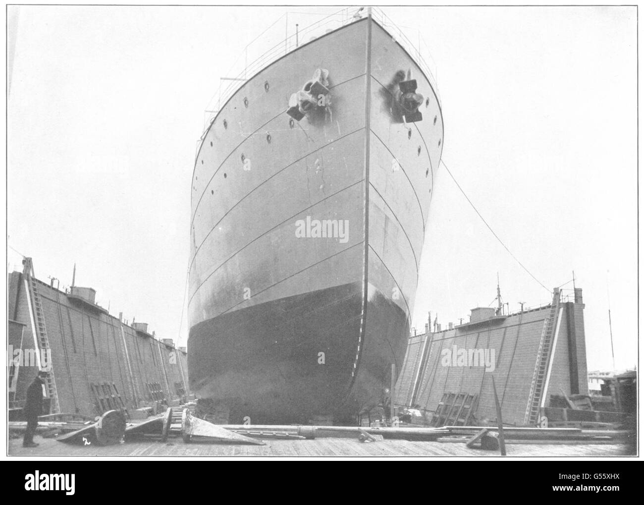 USA: Massachusetts; Frachtfluggesellschaft erbaut Atlantic Handel amerikanischen Werften, 1907 Stockfoto