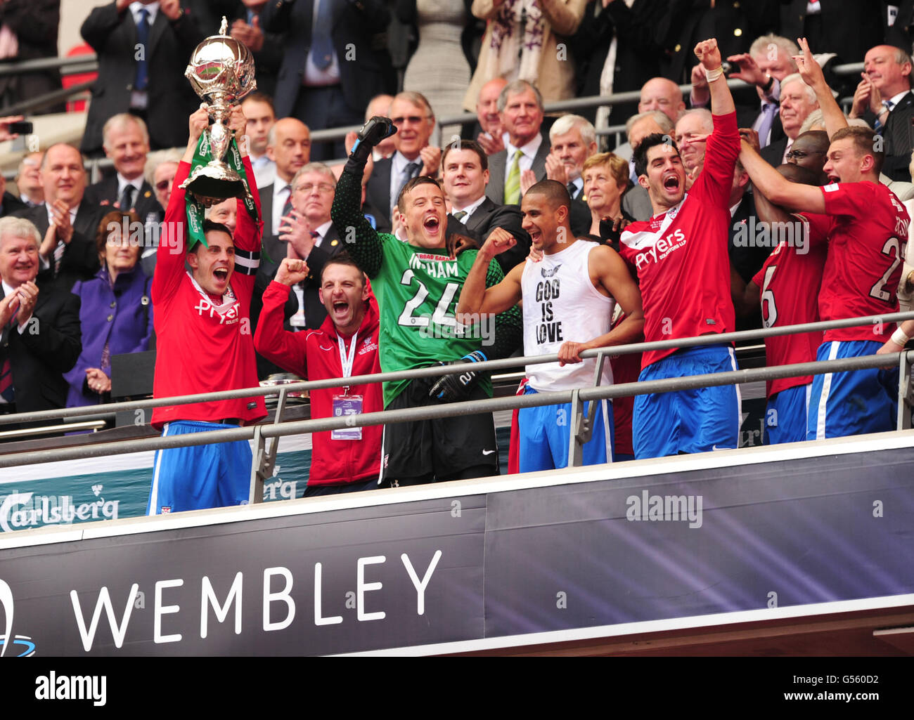 Fußball - die FA Carlsberg Trophy - Finale - Newport County V York City - Wembley-Stadion Stockfoto