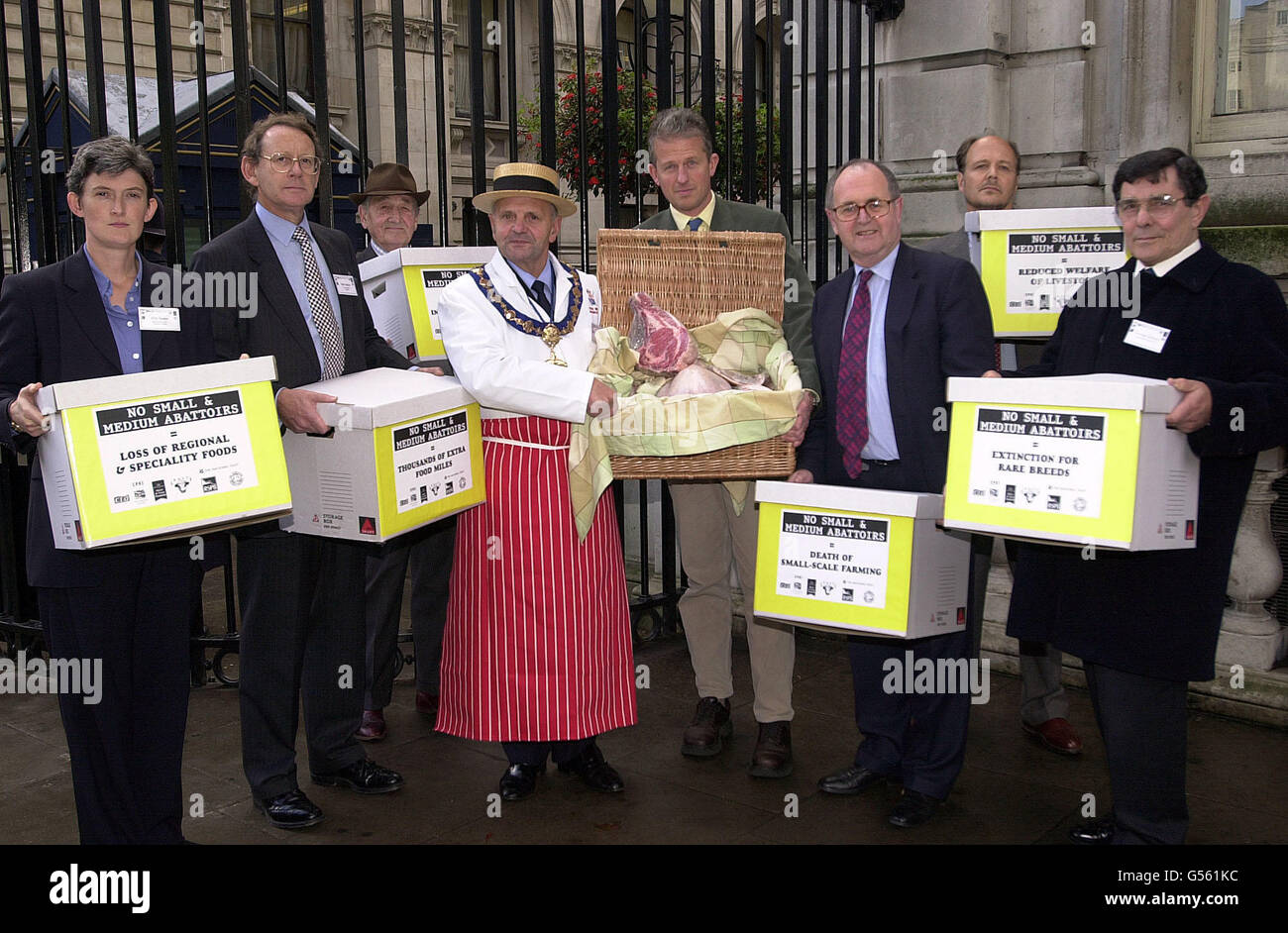 Fleisch-Inspektion-Petition Stockfoto